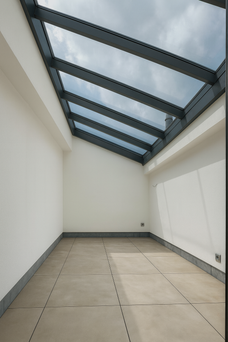 Loggia Eingang zum DG Loft
